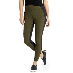 Athleta Forest Green Highline Hybrid Ankle Legging
